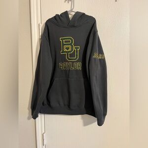 Colosseum Baylor University Grey, Green, and Gold Hoodie